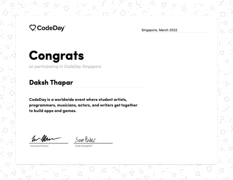 CodeDay Hackathon