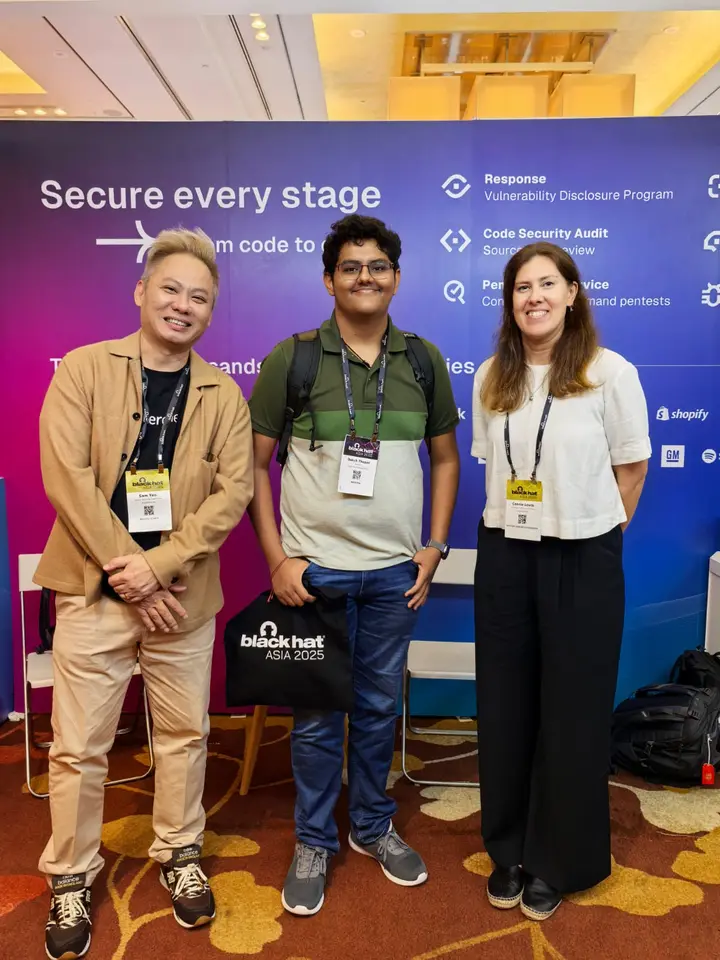 with the HackerOne folks at black hat asia 2025.