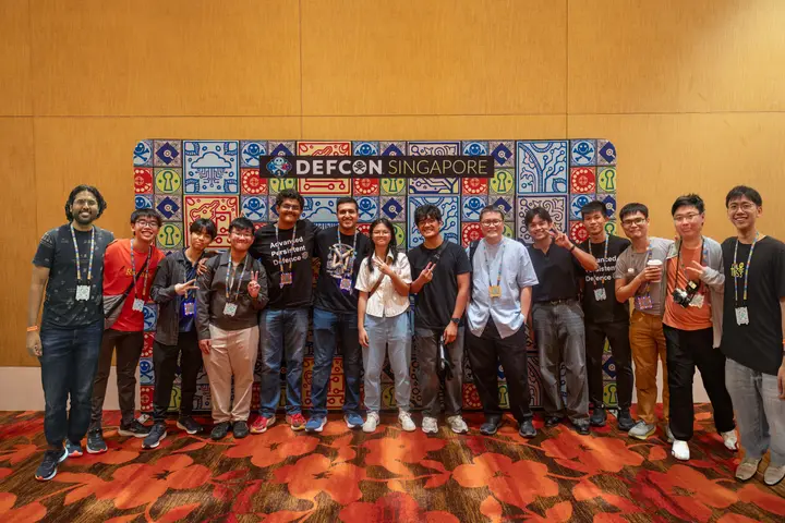 everyone who graduated from the school of science and technology at def con singapore.