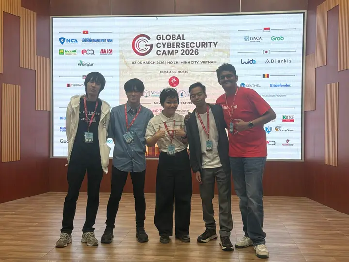 my group at global cybersecurity camp 2026, from all over the world.